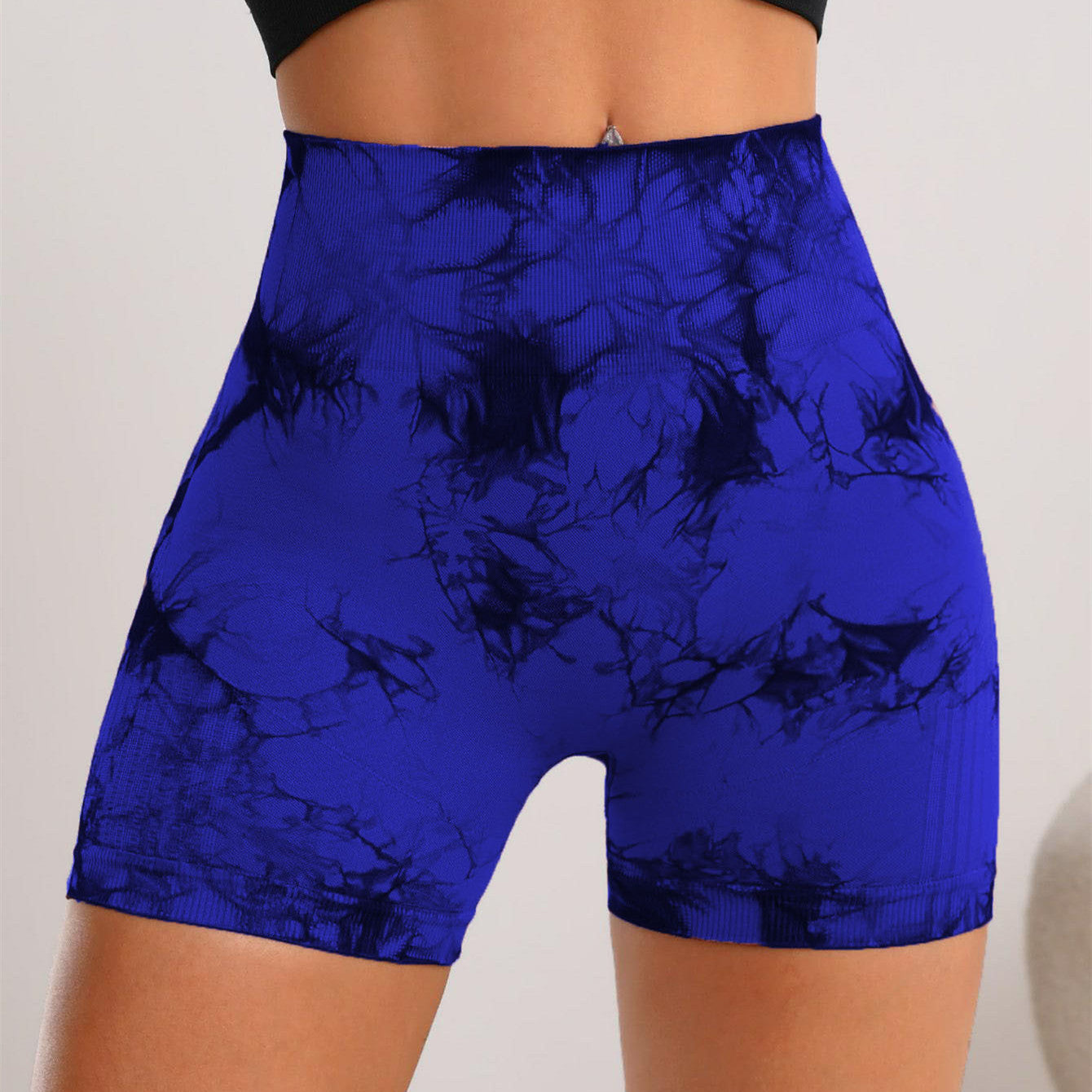 High Waisted Tie Dye Yoga Shorts for Women Ultra Stretch Fitness Bottoms for Enhanced Comfort and Lifted Curves