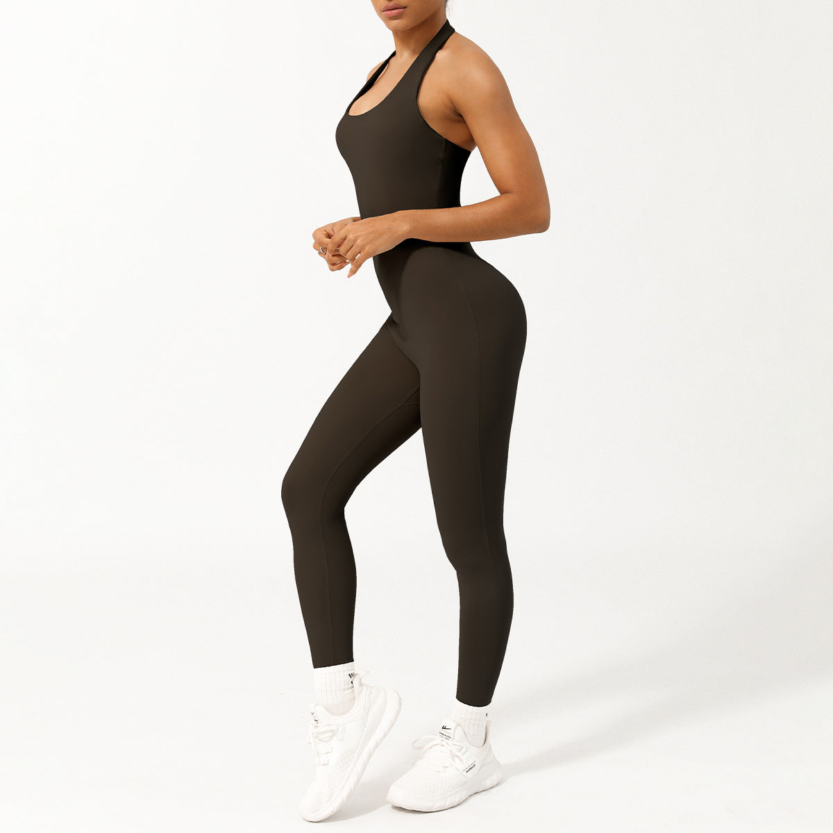 Summer Strapless Low Cut Waist Defining Yoga Jumpsuit with Built In Padding for Shaping and Lifting Seamless Design for Maximum Comfort