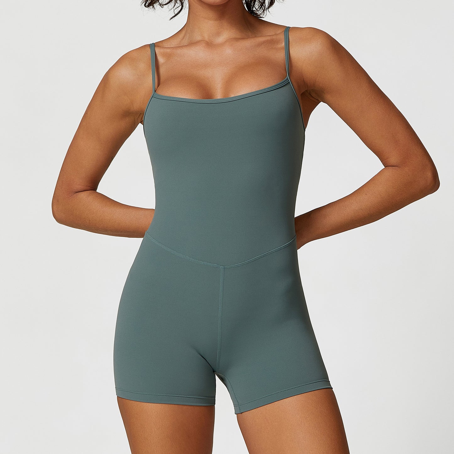 Women's All In One Casual Jumpsuit with High Stretch Fabric Versatile Fitness and Yoga Outfit for Running Working Out and Everyday Wear in Short and Long Styles