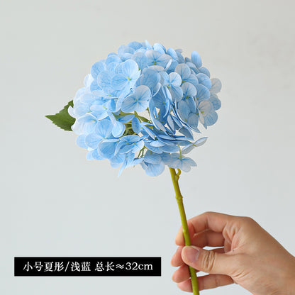 Lifelike 3D Fabric Hydrangea Bouquet – Artificial Floral Decoration for Homes and Hotels, Perfect for Weddings and New Home Decor