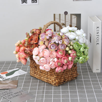 Stunning Miniature Handheld Bouquet of Artificial Flowers - Perfect for Wedding, Bridesmaid Photography Props, Home Décor, and Lotus Flower Arrangements