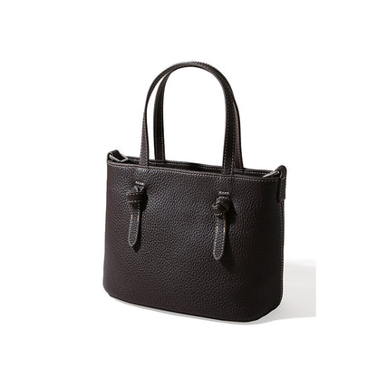 Japanese Style Luxury Women's Crossbody Bag Chic and Minimalist Genuine Leather Bucket Bag for Spring Summer Blend of Class and Practicality