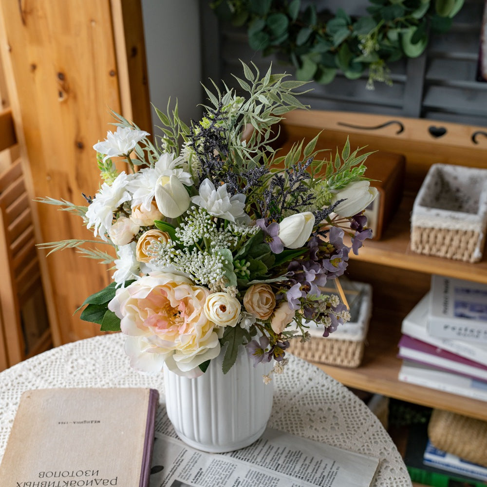 Moonlight Breeze Dream-Inspired Handcrafted Floral Design Wedding Bouquet - Stunning Wall Decor & Hanging Arrangement CF01456