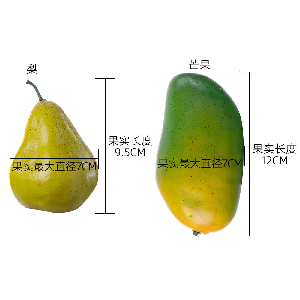 Weighty Realistic Artificial Fruit and Vegetable Home Décor Props - Perfect for Photography, Farmhouse Decorations, and Living Room Accents (Model MW42886)