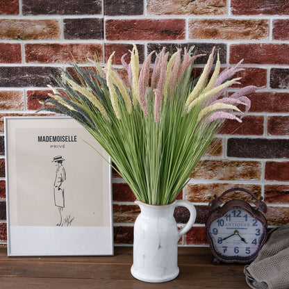 INS-Style Artificial Flower Decoration – Realistic Onion Grass and Wheat Spike Wedding Faux Flora – Perfect for Home Decor and Event Styling (MW09921)