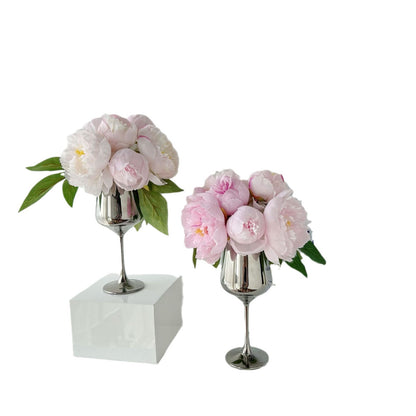 High-Quality Peony and Herbaceous Peony Artificial Flower Bouquet - Realistic Silk Décor for Living Room, Wedding, and Event Centerpieces