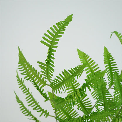 Fresh and Natural Look: Realistic Artificial Green Fern Leaves Bundle for Stunning Floral Arrangements and Home Decoration