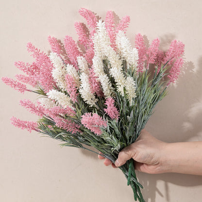 Realistic Lavender Plastic Flowers for Home Decor – Perfect for Weddings, Handheld Bouquets, and Wall Decorations – MW53458