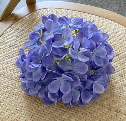 20cm Large Artificial Hydrangea Flower Head - 120 Vibrant Silk Blossoms Perfect for Weddings, Home Decor, and Photography Props