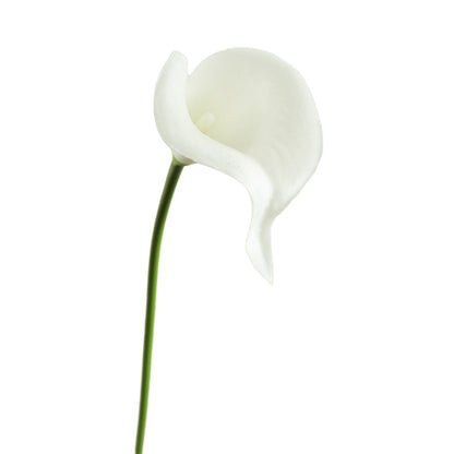 Lifelike Single Stem Calla Lily Artificial Flower - Perfect for Indoor Living Room Decor, Hotel Dining Table Centerpiece, Floral Arrangements, and Photography Props