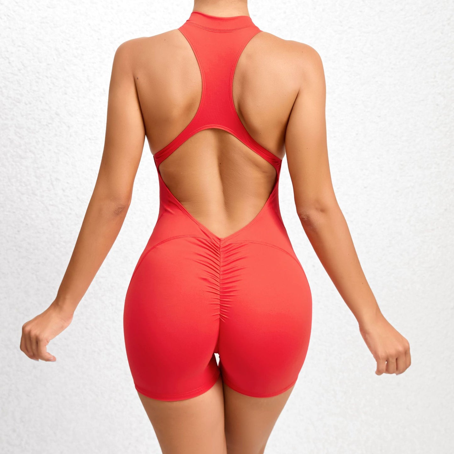 High Performance Yoga Jumpsuit with Zipper Sculpting Bodysuit for Slimming Supportive and Enhanced Curves Ideal for Fitness and Dance