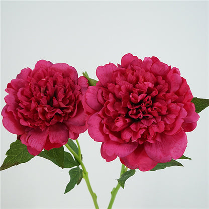 High-Quality Artificial Peony Flowers for Home Décor - Luxurious Touch for European Table Settings & Photography Props