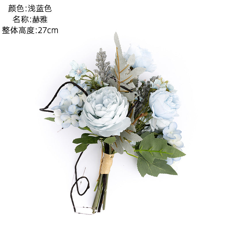 Elegant Faux Flower Home Decor - Stunning Wedding Bouquet and Wall Hanging Decoration - CF01074