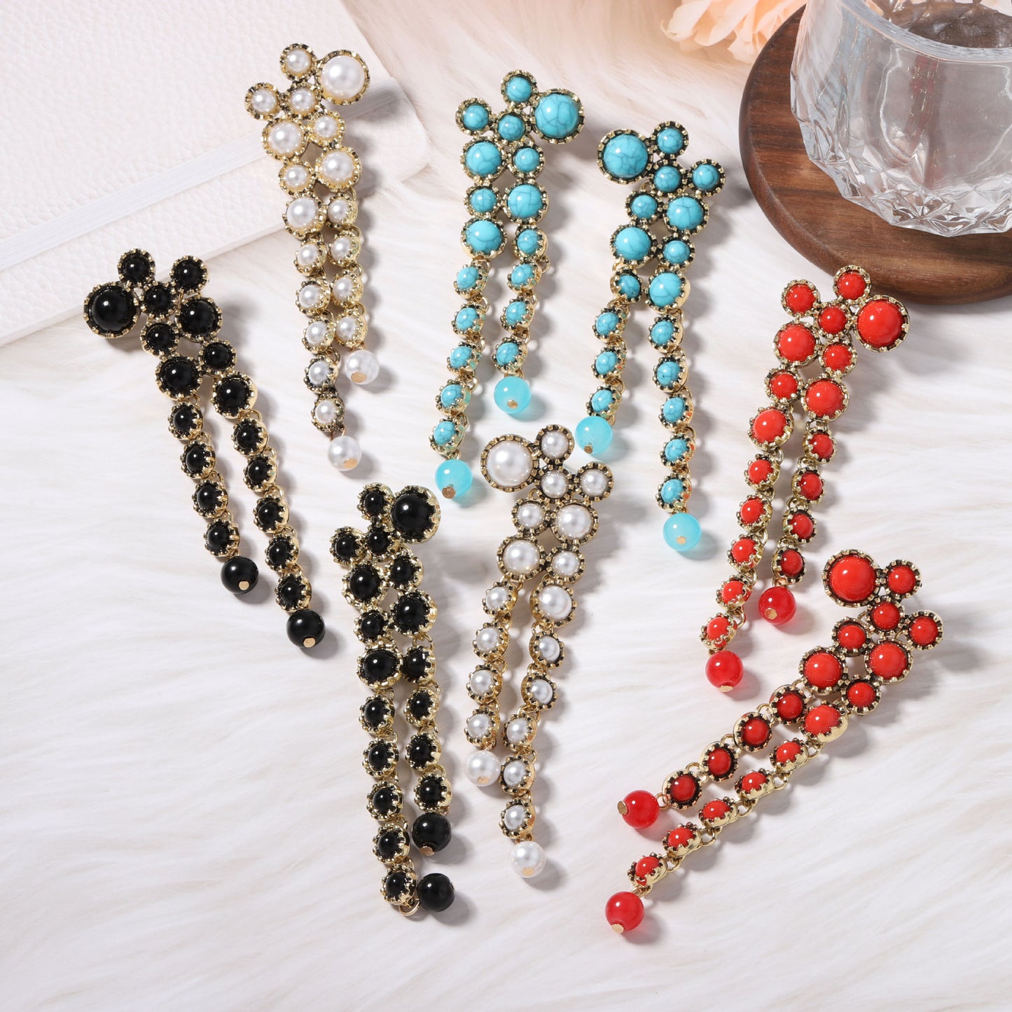 Vintage-Inspired Unique Geometric Round Tassel Earrings for Women - Stylish and Versatile Accessory That Elevates Any Outfit