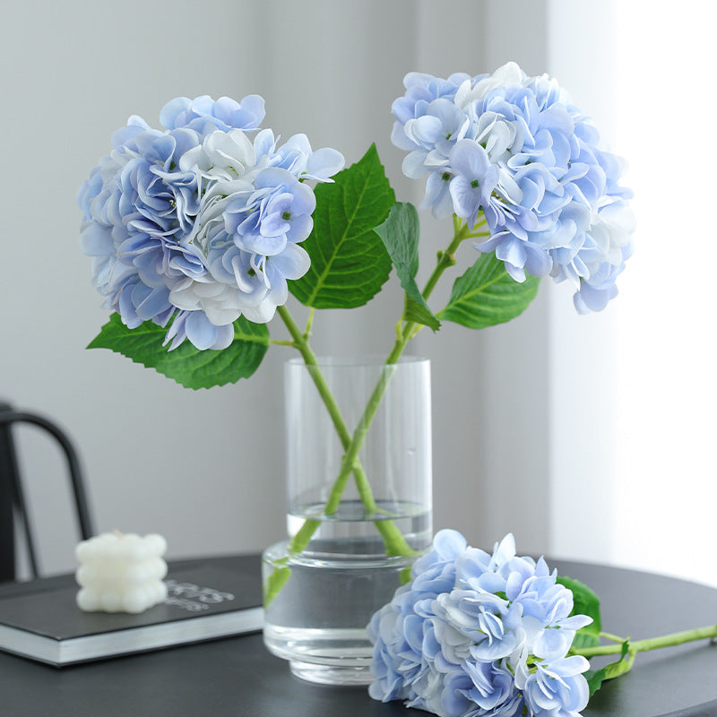 Hydrating Touch Realistic Hydrangea Artificial Flowers for Living Room and Dining Table Floral Arrangements - Perfect Soft Decor Prop