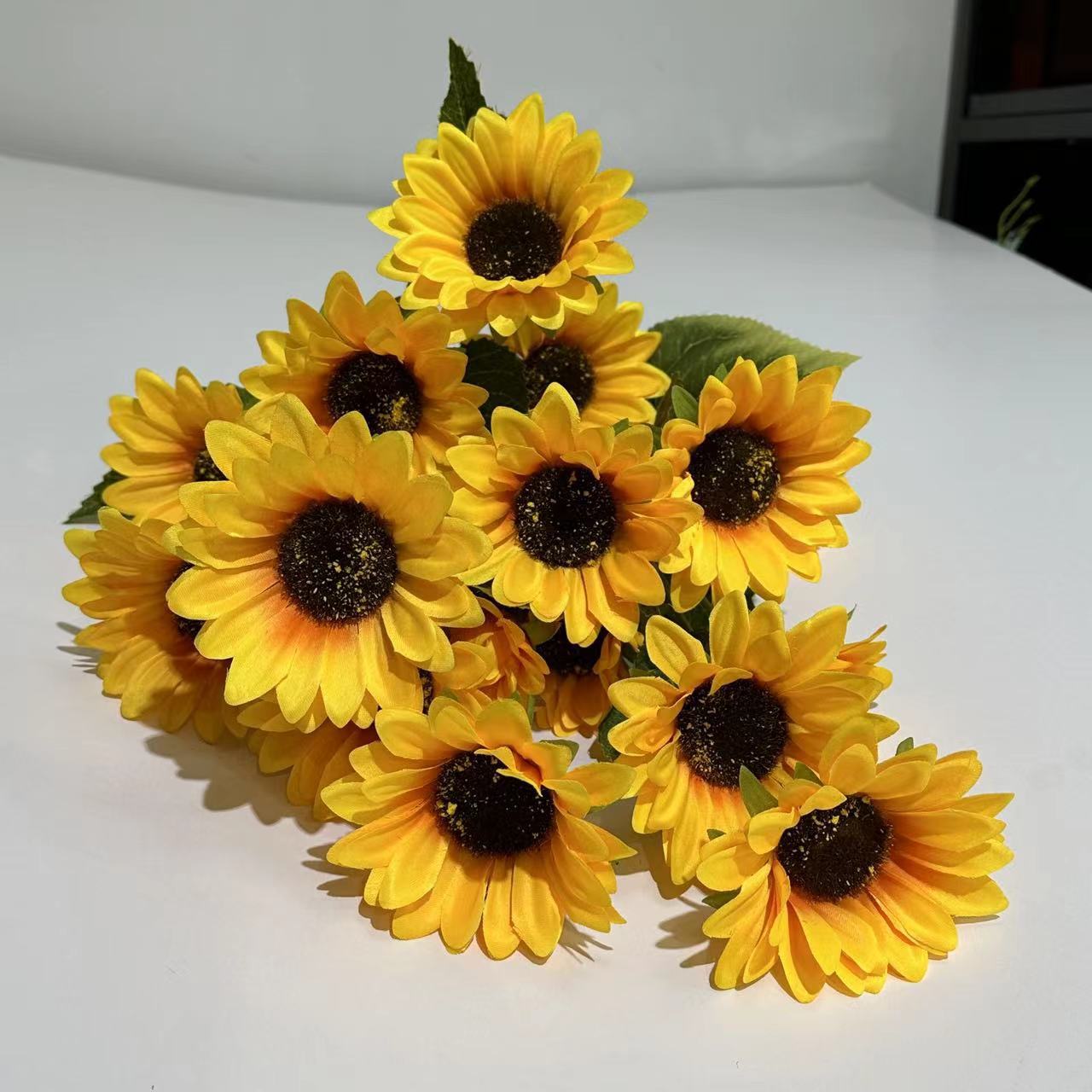 Realistic Single Stem Sunflower for Home Decor – Perfect for Living Room, Photography Props, and Lasting Beauty Without Maintenance