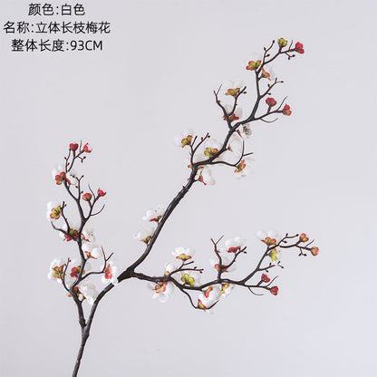 Elegant Rustic Plum Blossom Faux Flowers – Classic Peach Blossom Home Decor for Weddings and Events | Stunning Fake Floral Wall Decoration MW36888