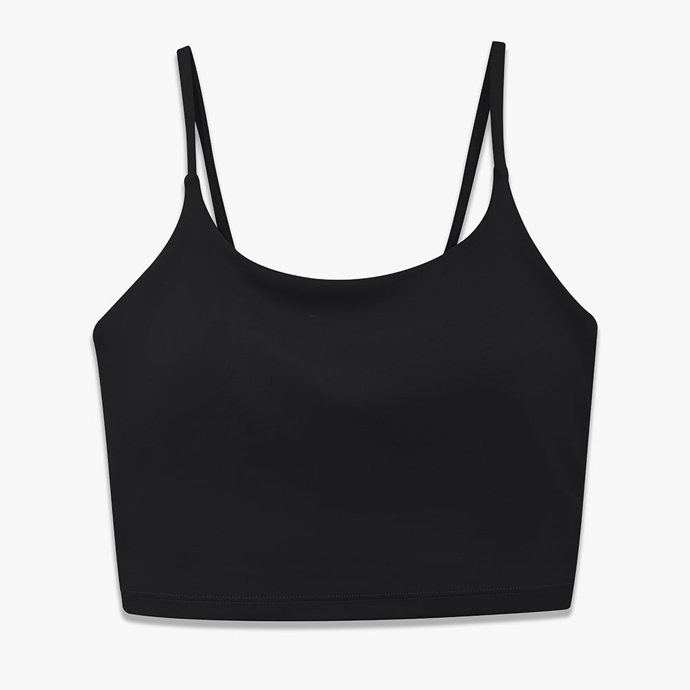 High Intensity Sports Bra for Women Double Sided Nylon Semi Fixed Cup Design High Elasticity Gym Tank Top for Comfort and Support