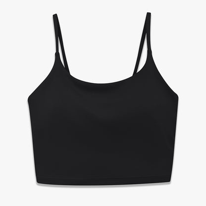 High Intensity Sports Bra for Women Double Sided Nylon Semi Fixed Cup Design High Elasticity Gym Tank Top for Comfort and Support