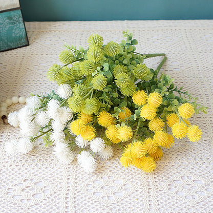 Realistic 7-Pronged Faux Dandelion Puff Balls - Charming Decorative Flowers for Home, Living Room, Office, Garden, and Wedding Photography