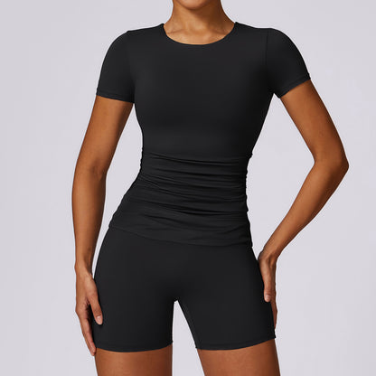 Quick Dry Women's Yoga Set and Comfortable Athletic Wear for Running Fitness and Everyday Casual Look Model 8575