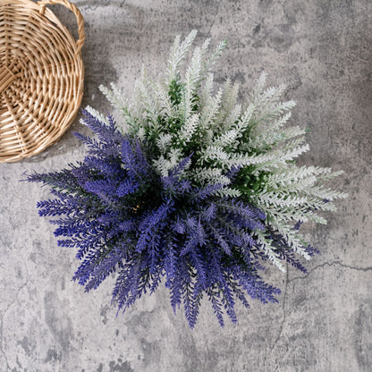 Realistic Lavender Faux Flower Arrangement - Elegant Green Plant Décor for Weddings and Events | INS Style Home Accents PJ1020