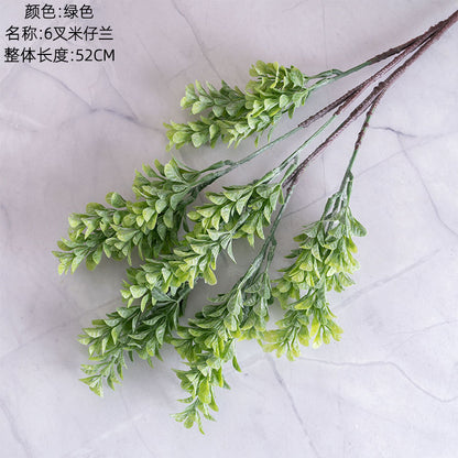 Vibrant Rice Flower and Grass Faux Floral Arrangement – Perfect for Wedding Decorations and Everyday Home Decor | INSMW8