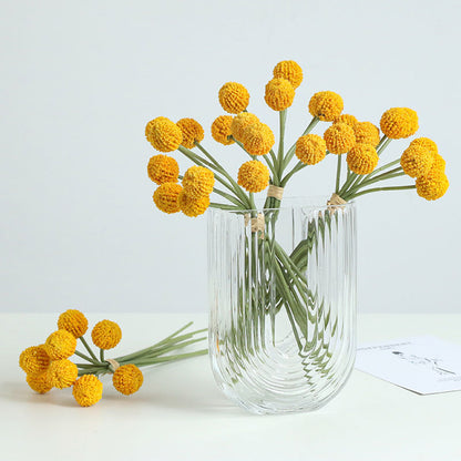 Realistic Faux Chrysanthemum Bouquet - Nordic Home Decor for Dining Room Centerpieces, Perfect for Flower Arrangements, Photography Props, and Long-lasting Plastic Faux Flowers