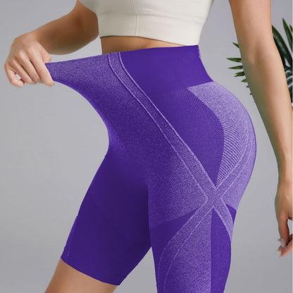 Seamless High Waisted Yoga Shorts for Women Tummy Control Butt Lifting Moisture Wicking for Running and Everyday Fitness