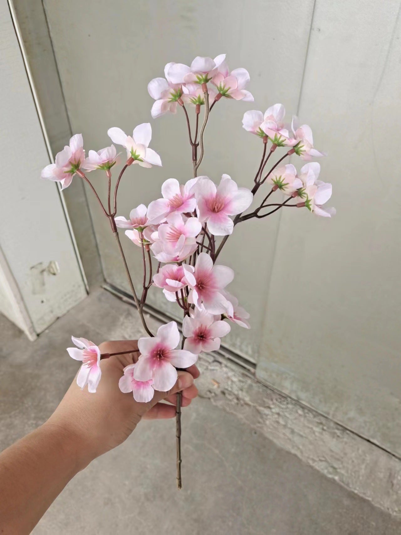 Realistic Japanese Cherry Blossom and Plum Flower Zen Home Decor for Hotels and Lounges – Perfect for Elegant Lobby Displays