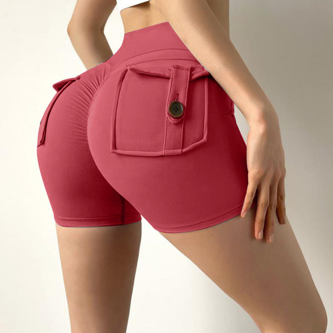 High Waisted Peach Butt Enhancing Yoga Shorts for Women Stretchy Quick Dry and Comfortable for Running Fitness and Everyday Wear