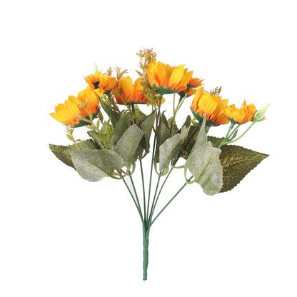 Stunning Autumn-Inspired Bionic Sunflower Bouquet – Elegant Faux Sunflowers for Home Décor and Wedding Celebrations