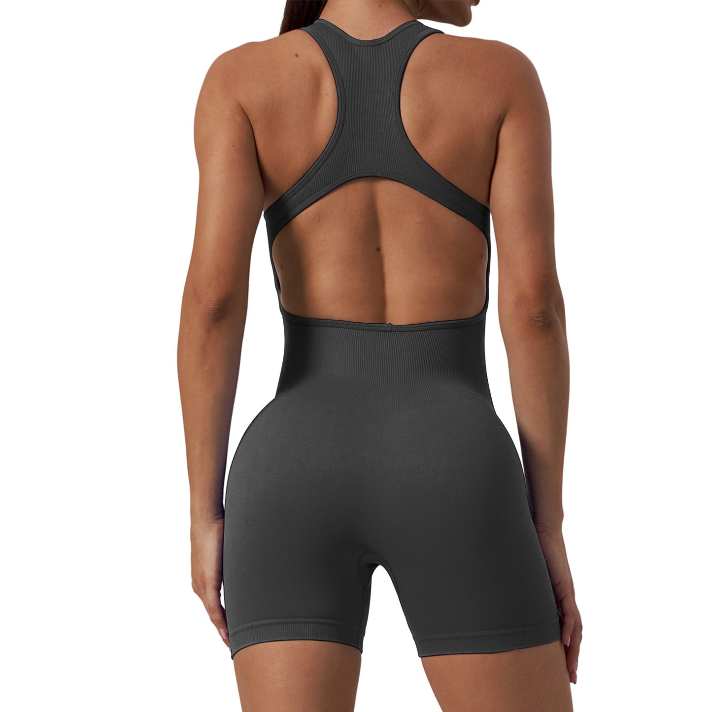 Seamless Women's Yoga Bodysuit with Shorts Comfortable Fitness Gear for a Flattering Look and Enhanced Performance