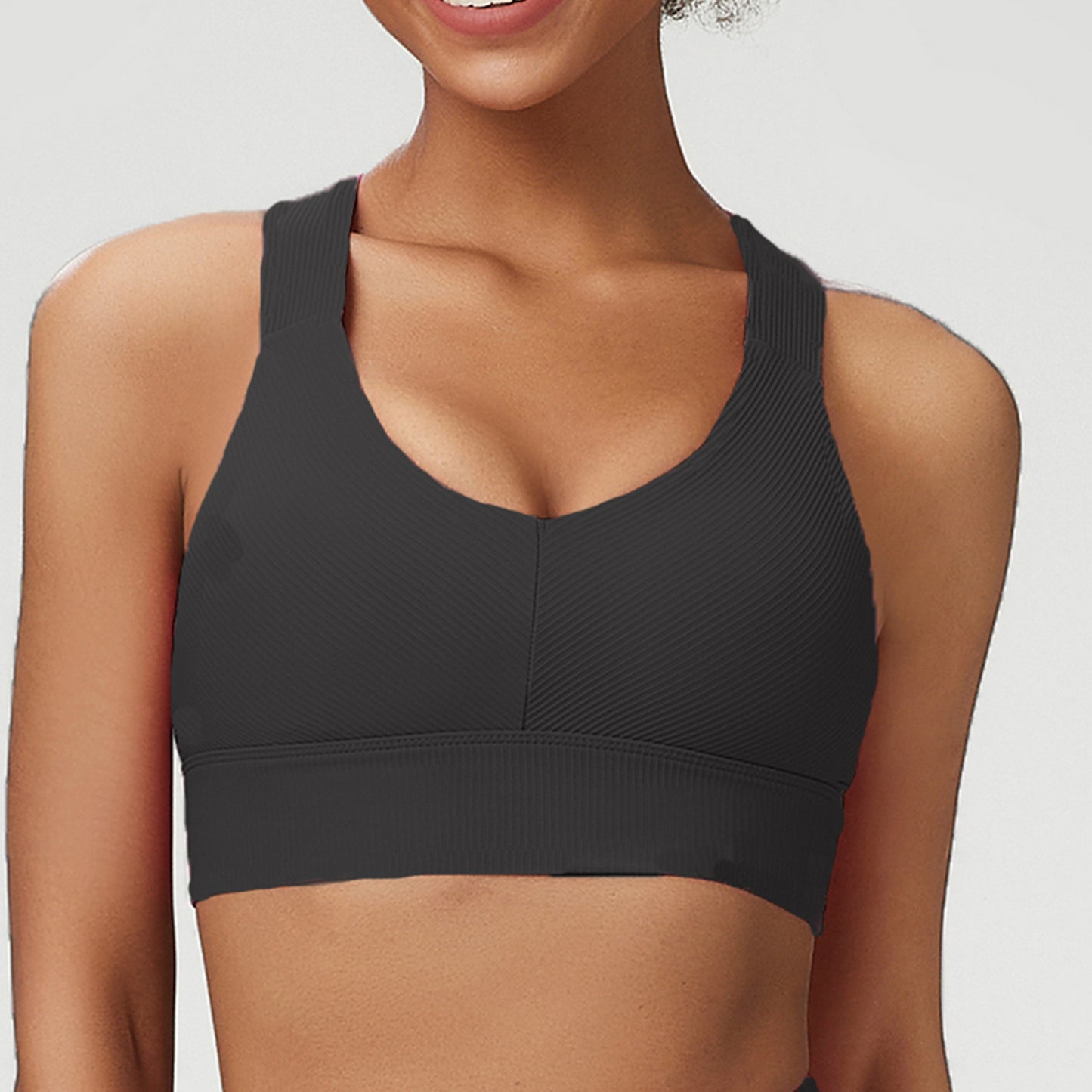 High Support Women's Sports Bra with Removable Cups Back Design for Yoga and Active Wear