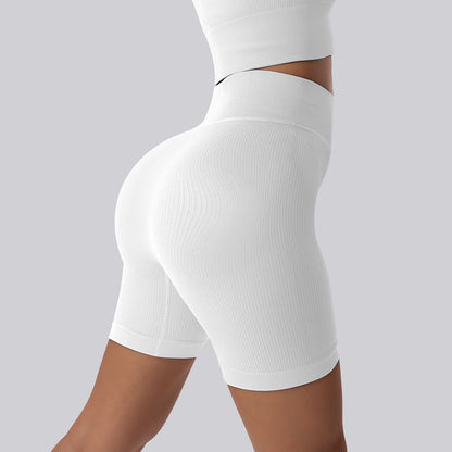 High Waisted Seamless Quick Dry Workout Shorts for Women Butt Lifting Tummy Control and for Yoga and Fitness