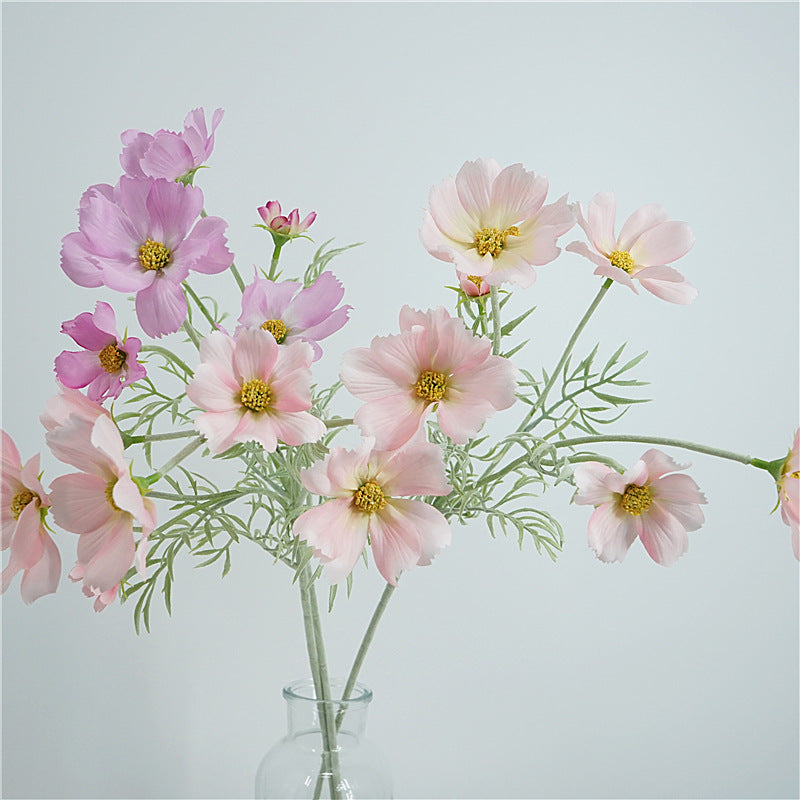 Charming Artificial Single Stem Princess Cosmos Flower - Perfect Home Decor Accent for Weddings, Events, and Everyday Elegance