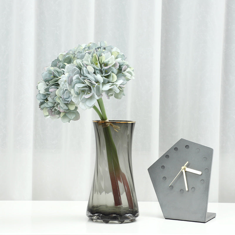 Realistic Single Stem Faux Hydrangea Flower for Home Décor - Perfect for Living Room and Wedding Decorations