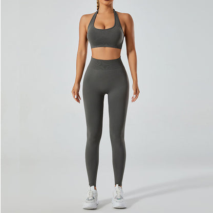 High Performance Quick Dry Sports Bra and Leggings Set for Summer Outdoor Yoga Quality Breathable Comfort Flexibility