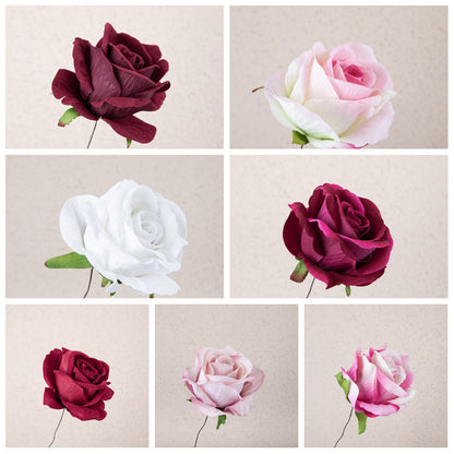 Luxurious Faux Velvety Rose Heads for Stunning Home Decor - Perfect for Weddings, Events, and Everyday Elegance - MW03338