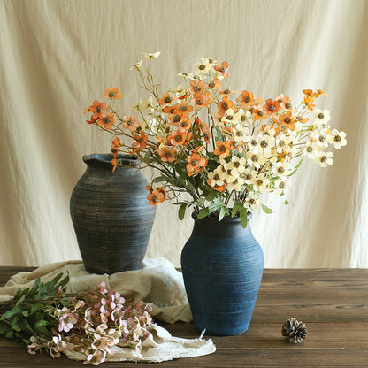 Stunning Faux Flower Arrangement for Living Room & Dining Table - Vibrant Artificial Floral Decor, Perfect for Rustic Farmhouse Style and Photography Props