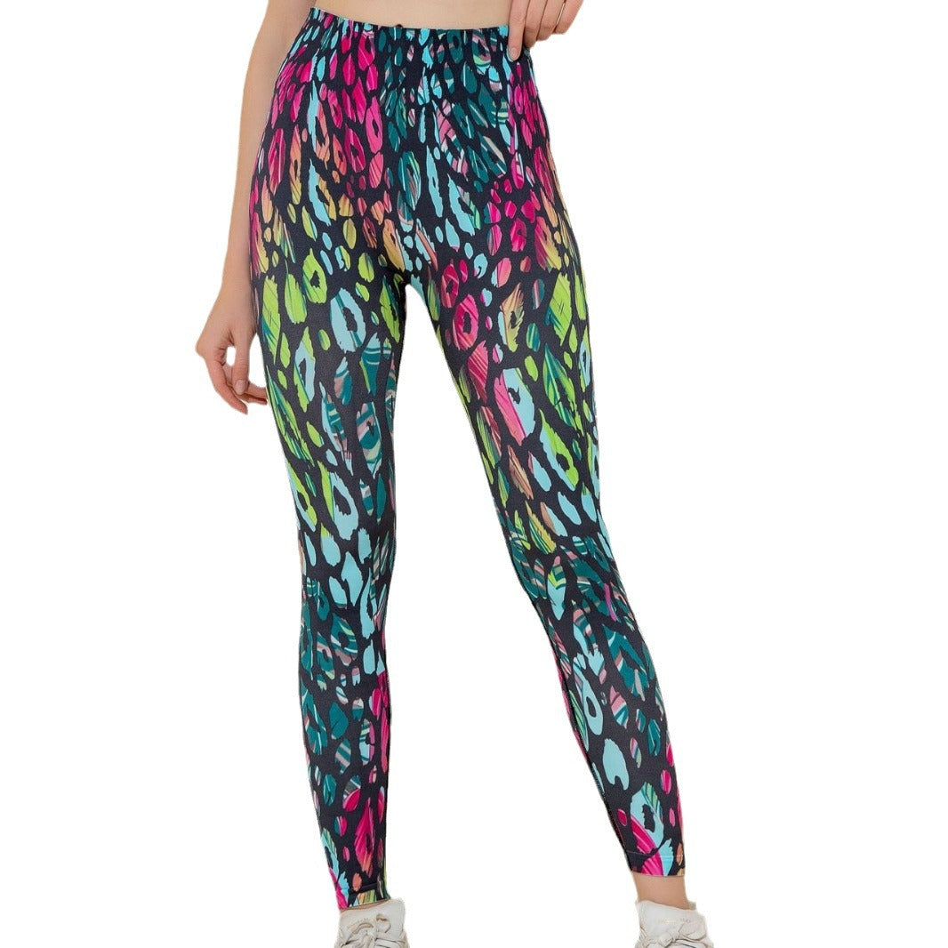 High Waisted No Show Seamless Yoga Pants with Tie Dye Design Butt Lifting Comfortable 3 4 Length Workout Leggings for All Day Performance