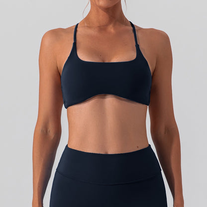 Women's Crossback Sports Bra Moisture Wicking Yoga and Running Top for Comfort and Support in Fitness