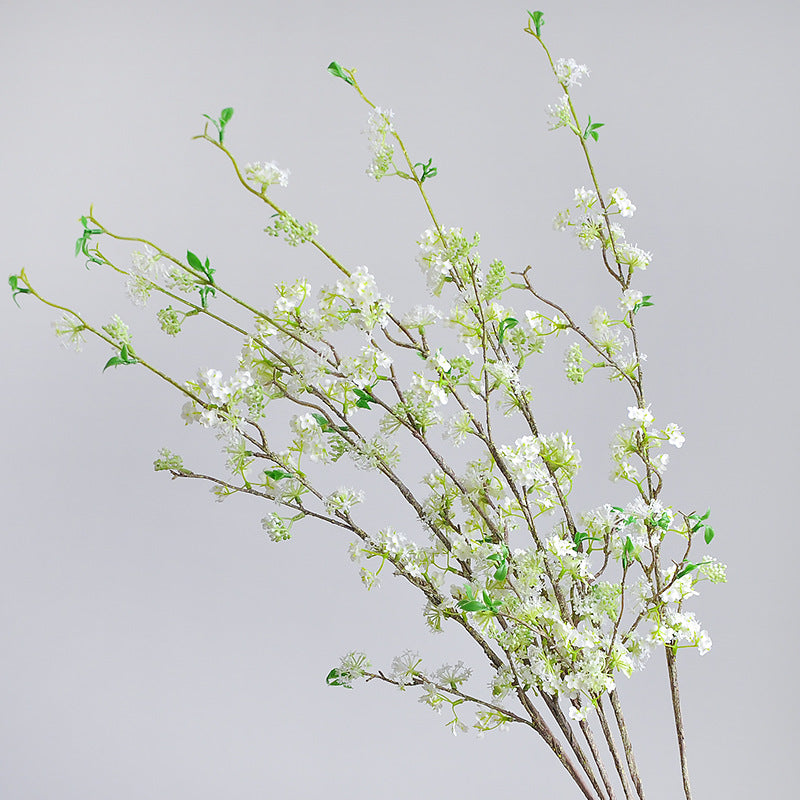 Lifelike Snowy Willow Branch Home Decor - Elegant Artificial Snowy Flower Arrangement for Hotels, Rentals, and Weddings