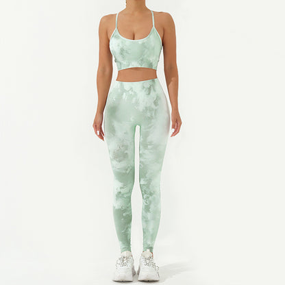 Seamless Printed High End 3 Piece Yoga Set Quick Dry Breathable and Sculpting Leggings for Comfort and Style