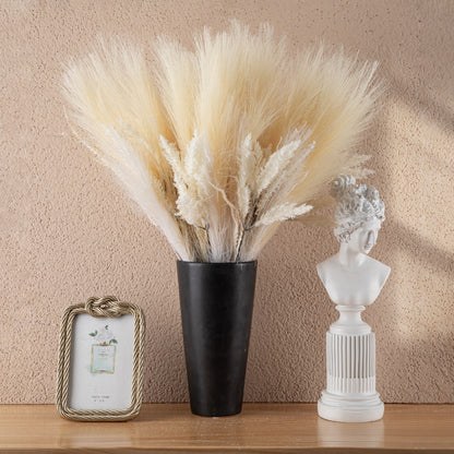 Beautiful Pampas Grass Bouquet - Elegant Faux Floral Arrangement for Home Decor - Stylish Green Plant Craft Perfect for INS Aesthetic - Model MW85101