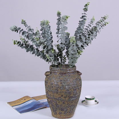 Artificial Eucalyptus Money Leaves: Lifelike Indoor Decor for Weddings, Home Arrangements, and Greenery Enhancements