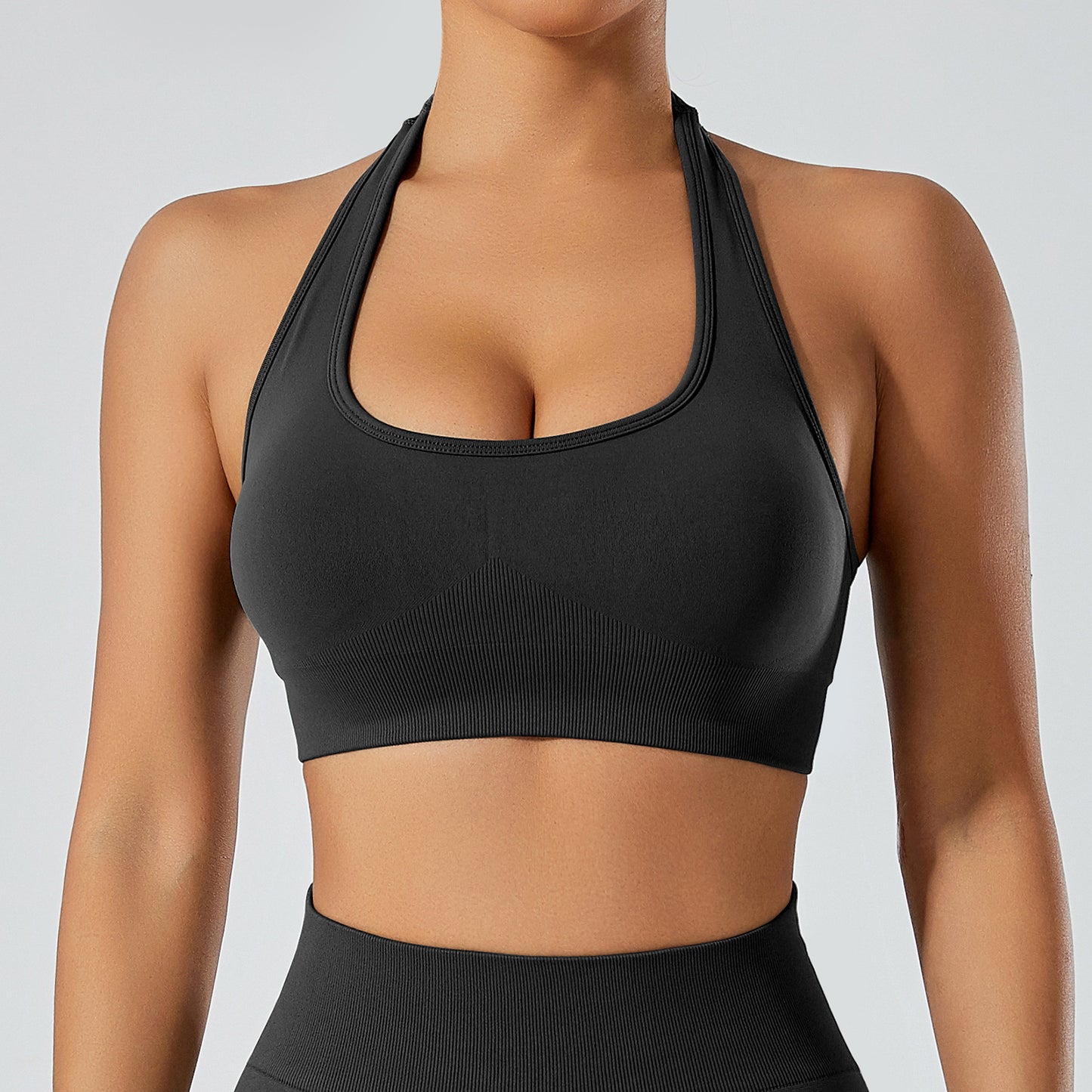 Summer Chic U Back Neckline Sports Bra for Running Fitness and Yoga Supportive and Breathable Activewear