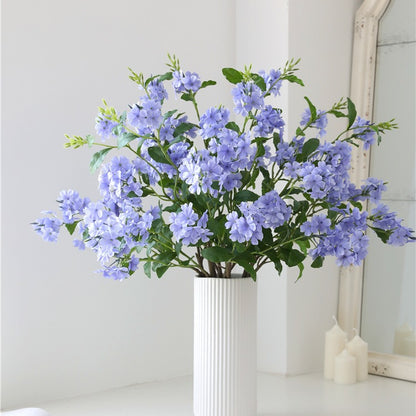 Elegant Long-Stem Blue Hydrangea Faux Flowers for Stunning Home Decor | Perfect for Dining Tables & Living Rooms - High-Quality Floral Arrangement