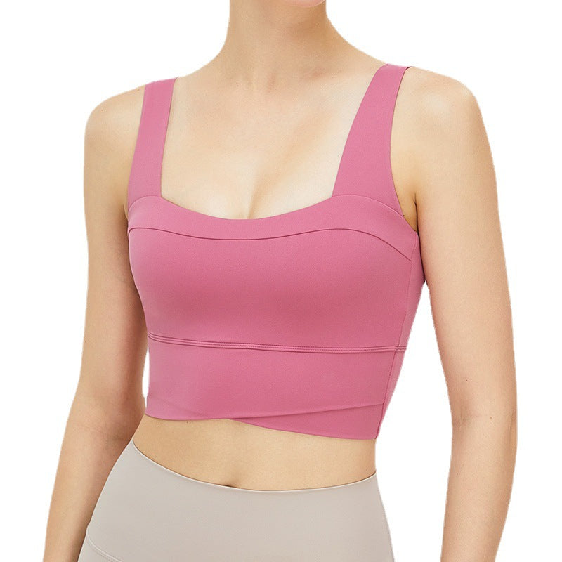 High Impact Women's Yoga Sports Bra with U Neck and Beautiful Back Design for Peak Performance and Comfort