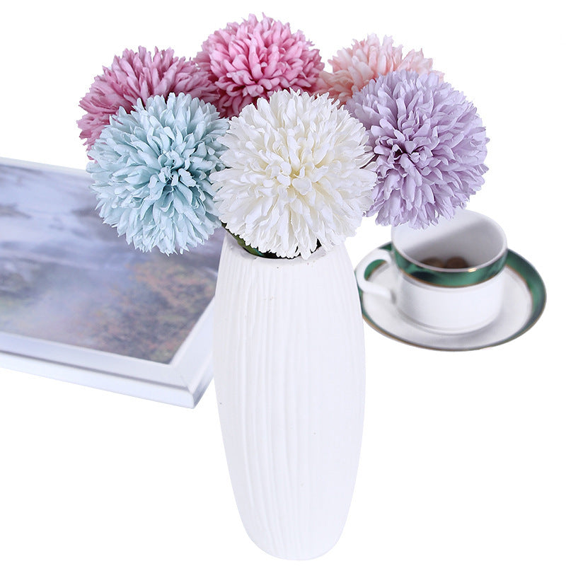 Realistic Single-Head Dandelion Ball Flower—Charming Faux Flower Pot for Weddings and Home Decor, Perfect for Unique Floral Arrangements